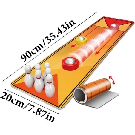 Juego Mesa Bolos Mini Pista