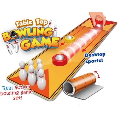 Juego Mesa Bolos Mini Pista