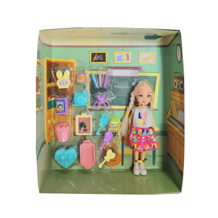 Muñeca Escuela Utiles Acces