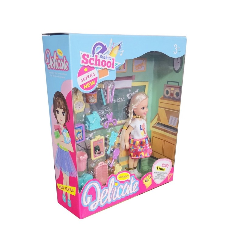 Muñeca Escuela Utiles Acces