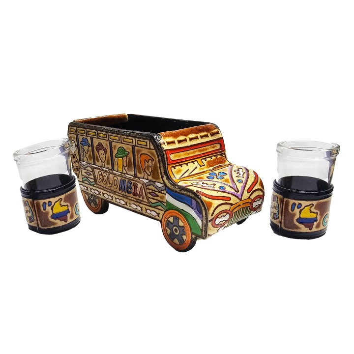 Bus Portavasos Chiva Colombiana