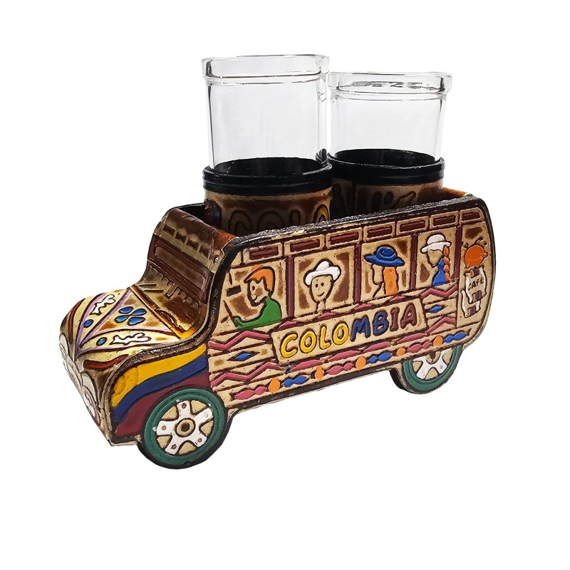 Bus Portavasos Chiva Colombiana