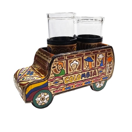 Bus Portavasos Chiva Colombiana