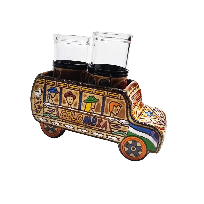 Bus Portavasos Chiva Colombiana