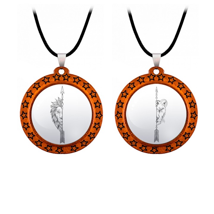 Collar Leon Leona Pareja