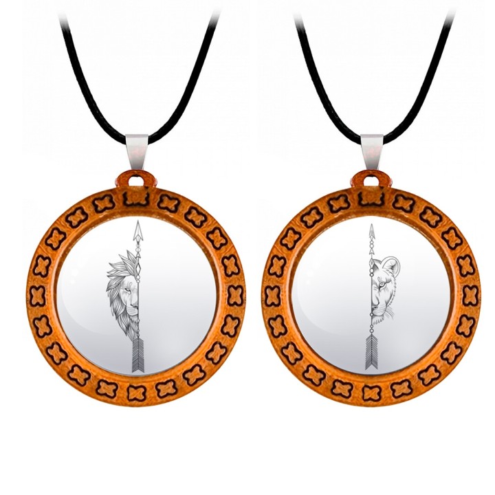 Collar Leon Leona Pareja
