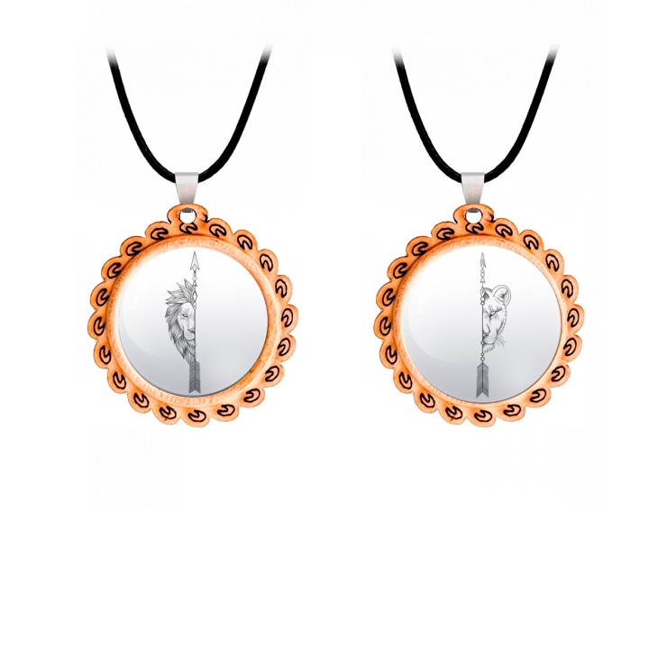 Collar Leon Leona Pareja