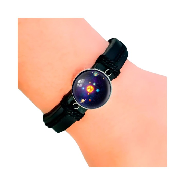 Pulsera Cuero Sistema Solar