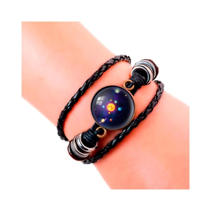 Pulsera Cuero Sistema Solar