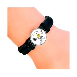 Pulsera Cuero Snoopy Perro
