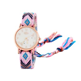 Reloj Dorado Tejido