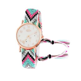 Reloj Dorado Tejido