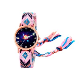 Reloj Sistema Solar Dorado