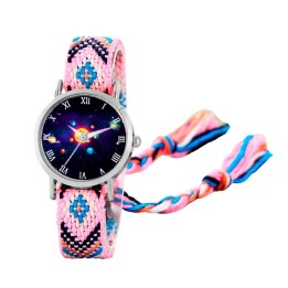 Reloj Sistema Solar Plateado