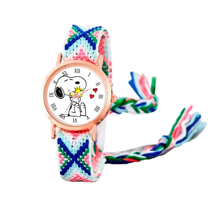 Reloj Snoopy Dorado