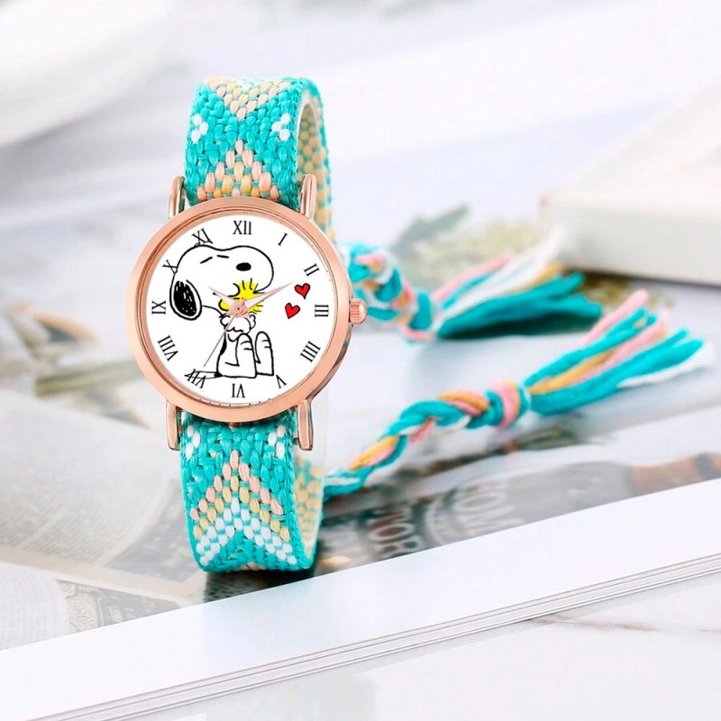 Reloj Snoopy Dorado