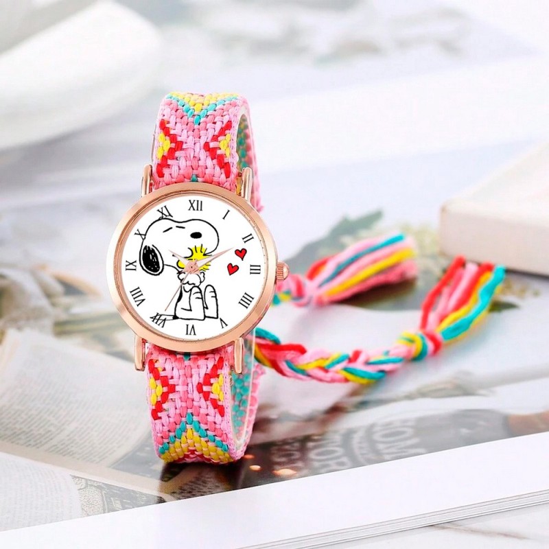 Reloj Snoopy Dorado