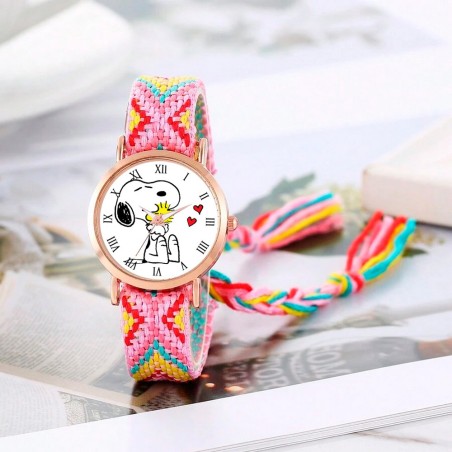Reloj Snoopy Dorado