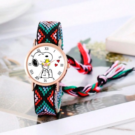 Reloj Snoopy Dorado