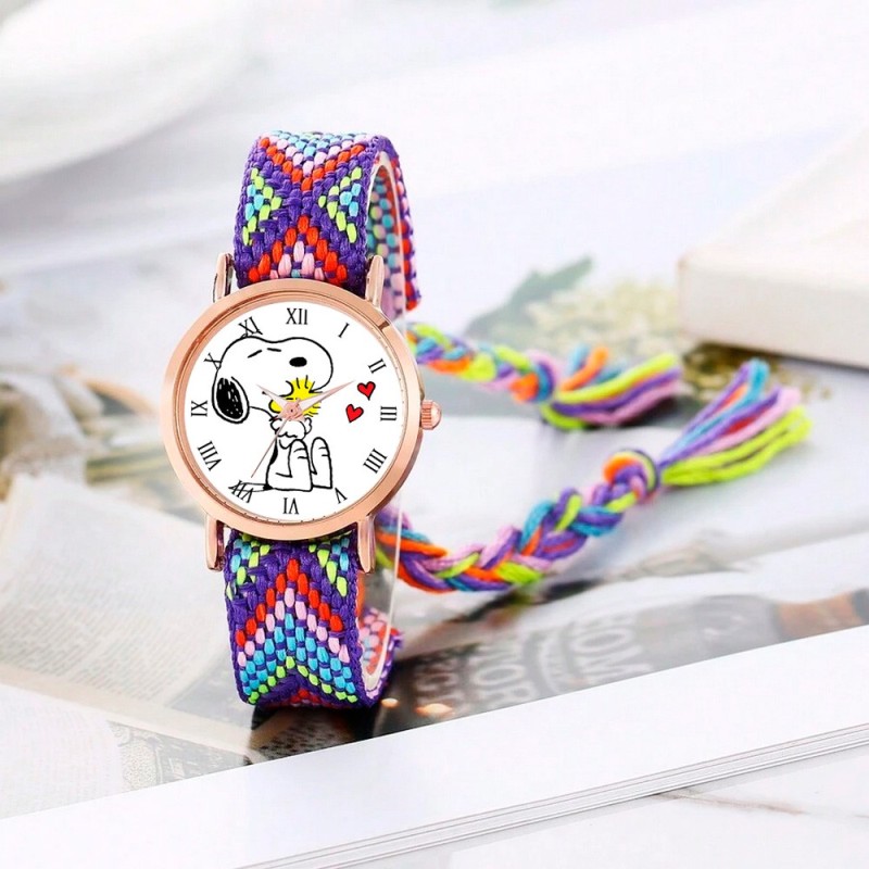 Reloj Snoopy Dorado