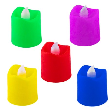 Vela Luz Led Navideña
