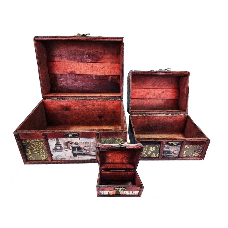 Cofre Baul Dorado x3