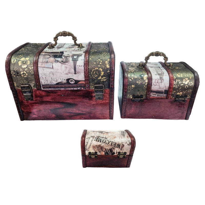 Cofre Baul Dorado x3