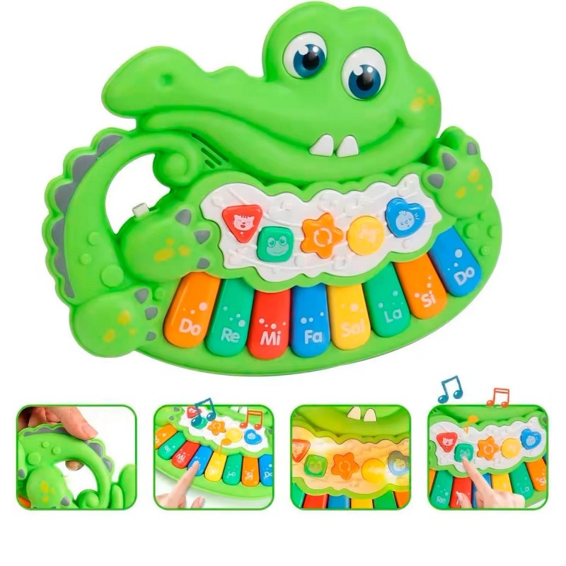 Piano Cocodrilo Notas Musicales