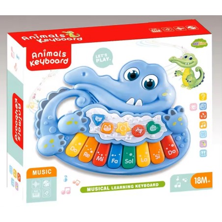 Piano Cocodrilo Notas Musicales
