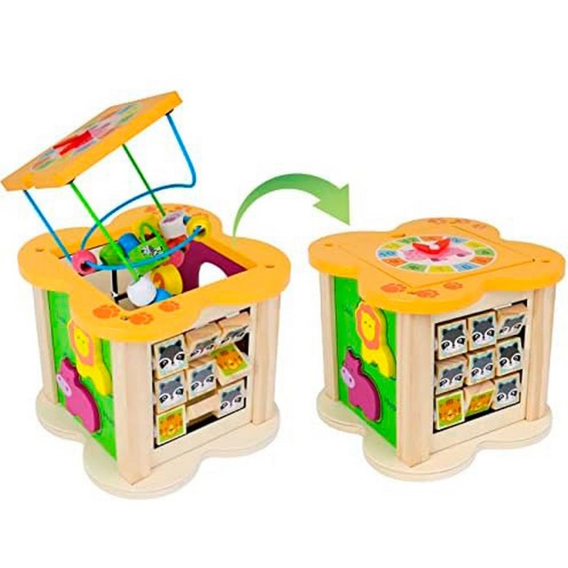 Cubo Para Bebes Madera