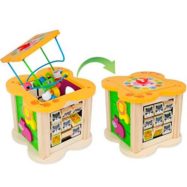 Cubo Para Bebes Madera