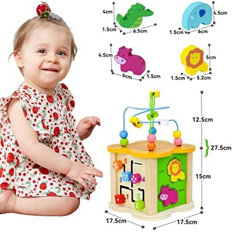 Cubo Para Bebes Madera