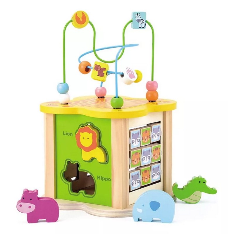 Cubo Para Bebes Madera