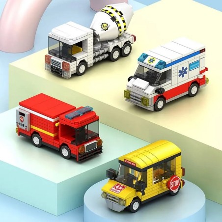Ambulancia Bomberos Construcciónx4