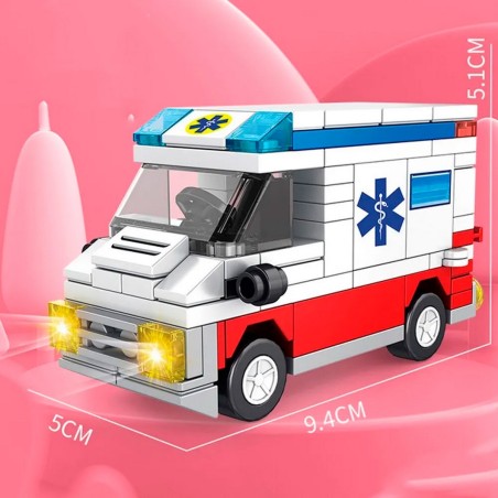 Ambulancia Bomberos Construcciónx4
