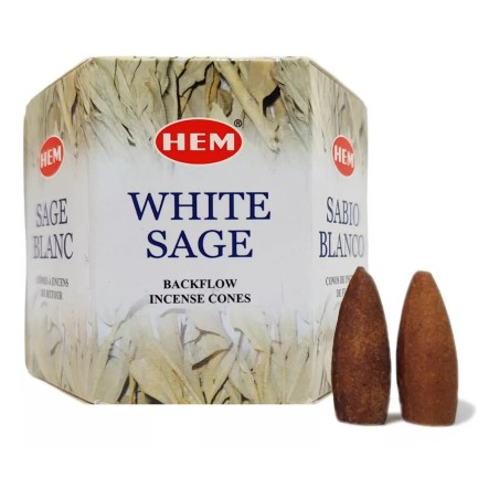 Cono Incienso X 40 Salvia Blanca