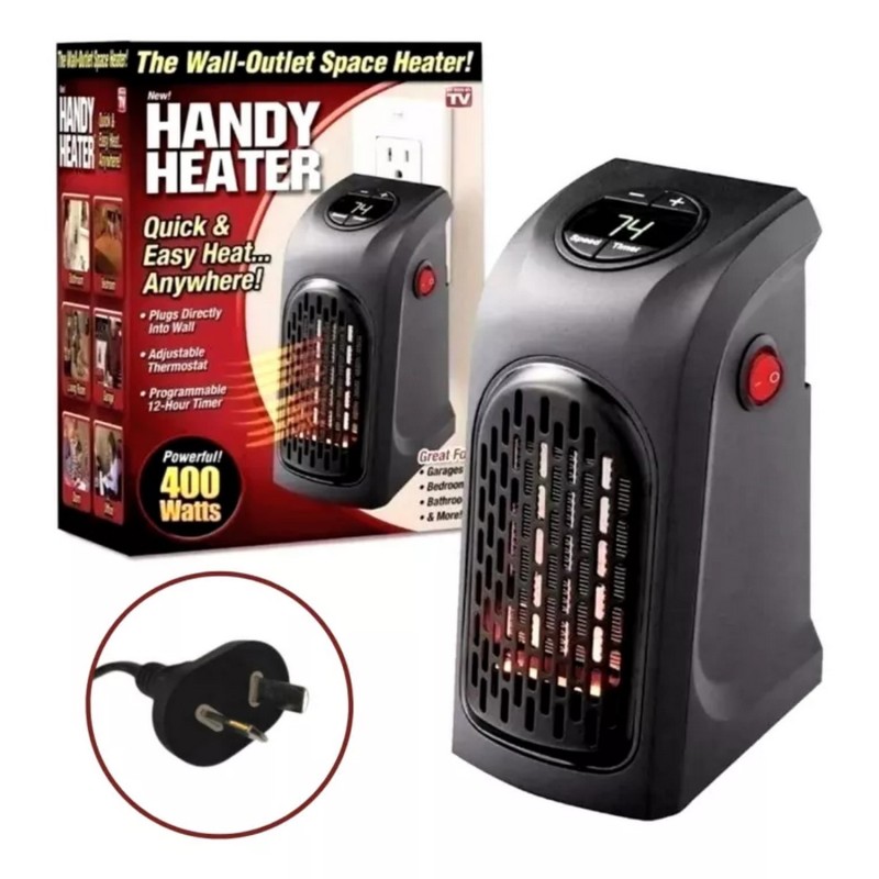 Calefactor Eléctrico Handy Hater 400 W Pantalla Led Digital