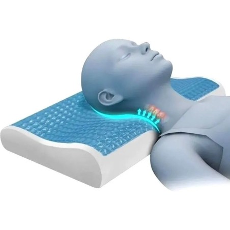 Almohada De Gel Ortopédica Memory Pillow Refrescante X 2 Uni