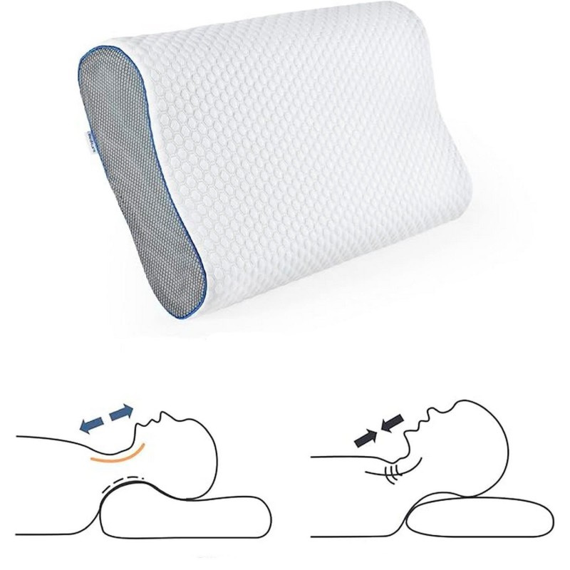 Almohada De Aloe Vera Ortopédica Cool Pillow Indeformable X2