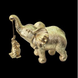 Elefante Dorado Hija (o) Decoración Prosperidad Feng Shui