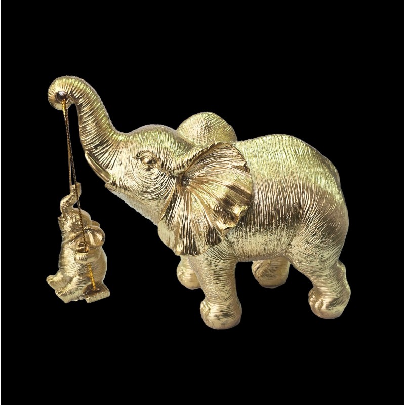 Elefante Dorado Hija (o) Decoración Prosperidad Feng Shui