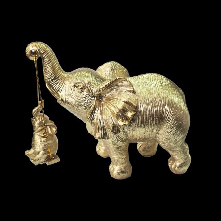 Elefante Dorado Hija (o) Decoración Prosperidad Feng Shui
