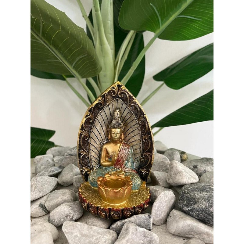 Buda Dorado Decoración Prosperidad Feng Shui Meditaciòn