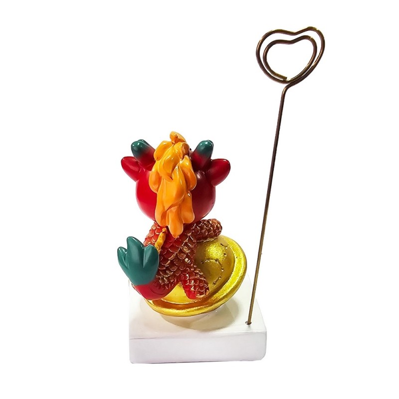 Dragon Chino Rojo Feng Shui Sabiduria Figura Decoracion