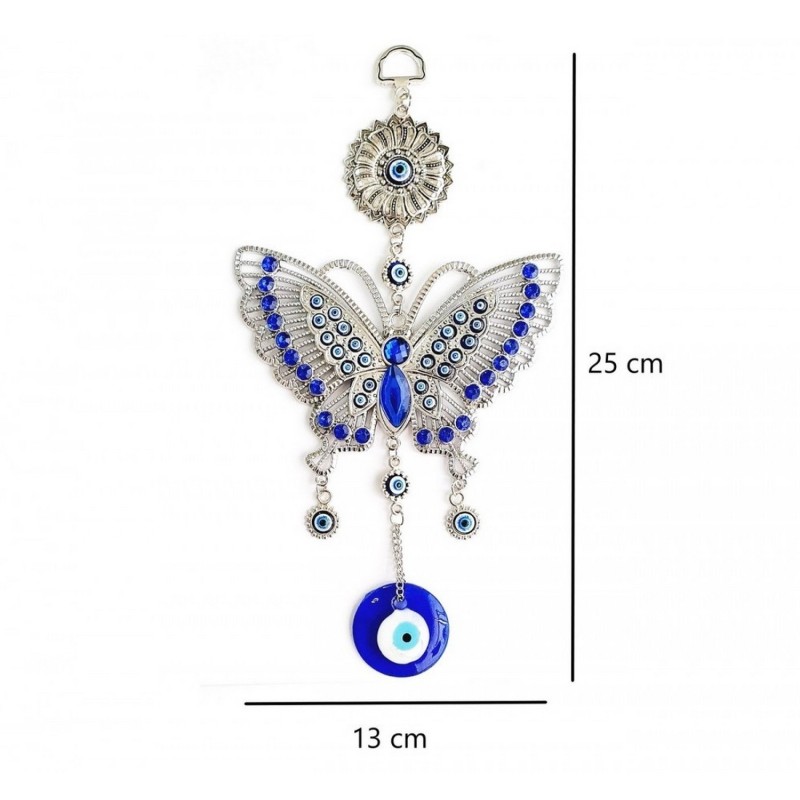 Colgante Mariposas Ojo Turco Móvil De Pared Decoración
