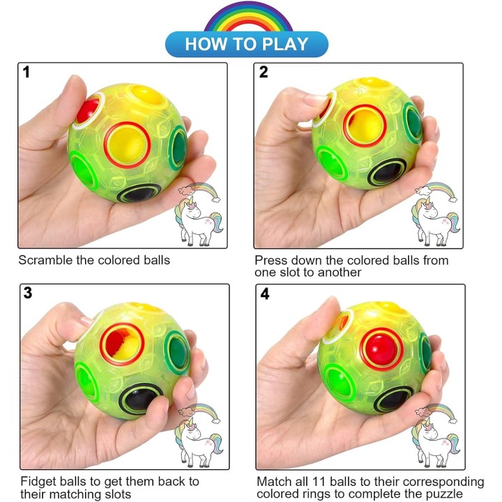Juego Pelota Magica Rainbow Destreza Habilidad Inteligencia