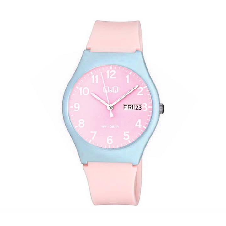 Reloj Q&q Qyq Deportivo Colores Pastel Impermeable + Estuche