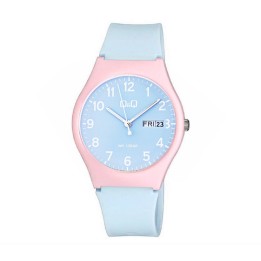 Reloj Q&q Qyq Deportivo Colores Pastel Impermeable + Estuche