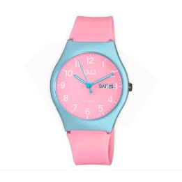 Reloj Q&q Qyq Deportivo Colores Pastel Impermeable + Estuche