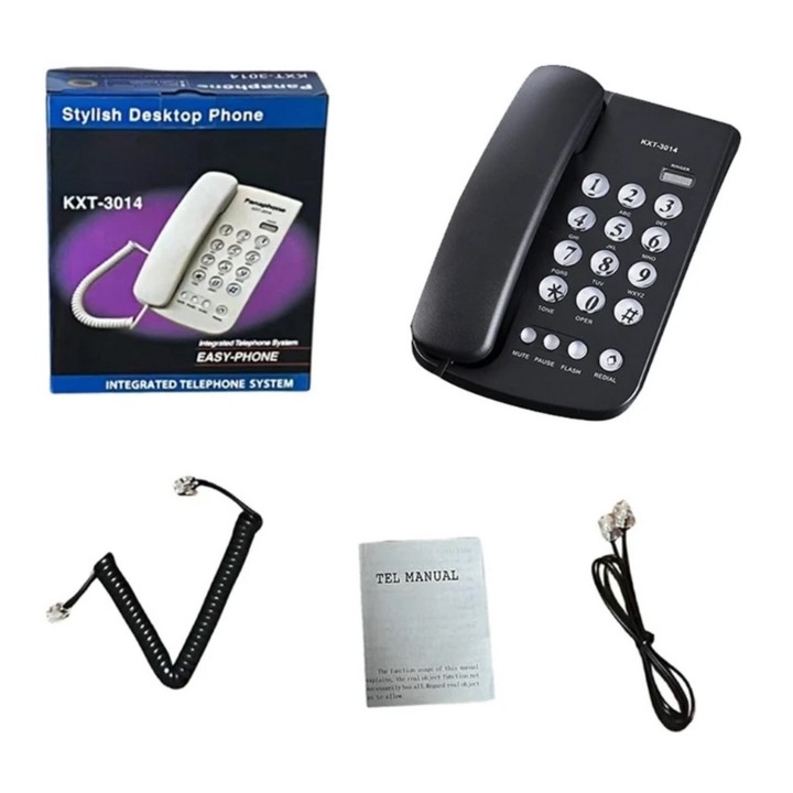 Telefono Fijo Escritorio Casa Mesa Pared Alambrico Kxt-3014
